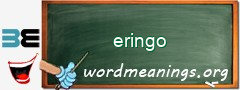 WordMeaning blackboard for eringo